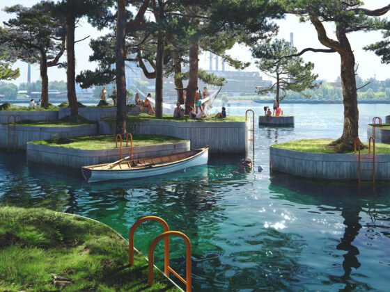 La ciudad de Copenhague tendrá un nuevo parque flotante